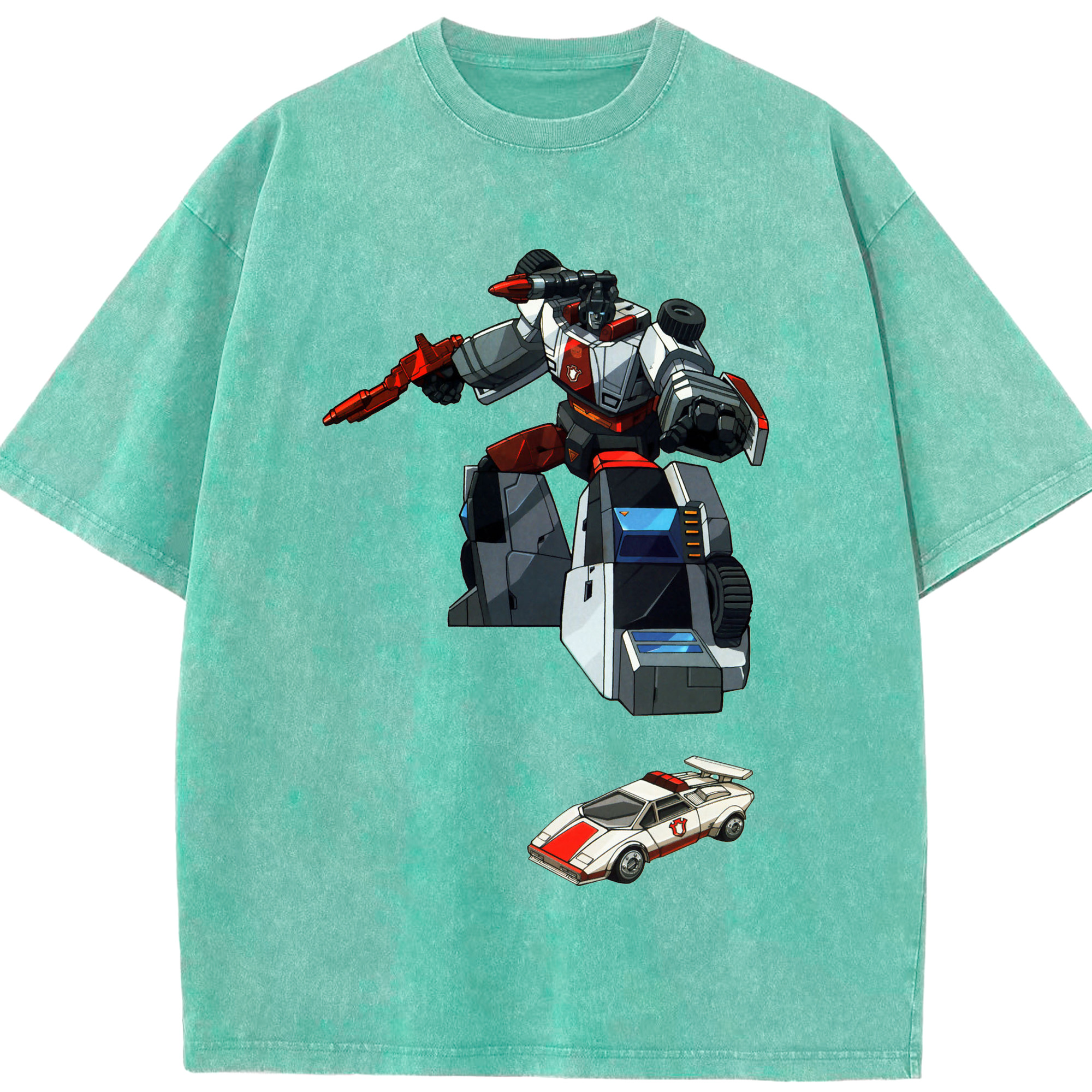 （画像用）  綿100% ヴィンテージ風 半袖Tシャツ（フロントプリント）